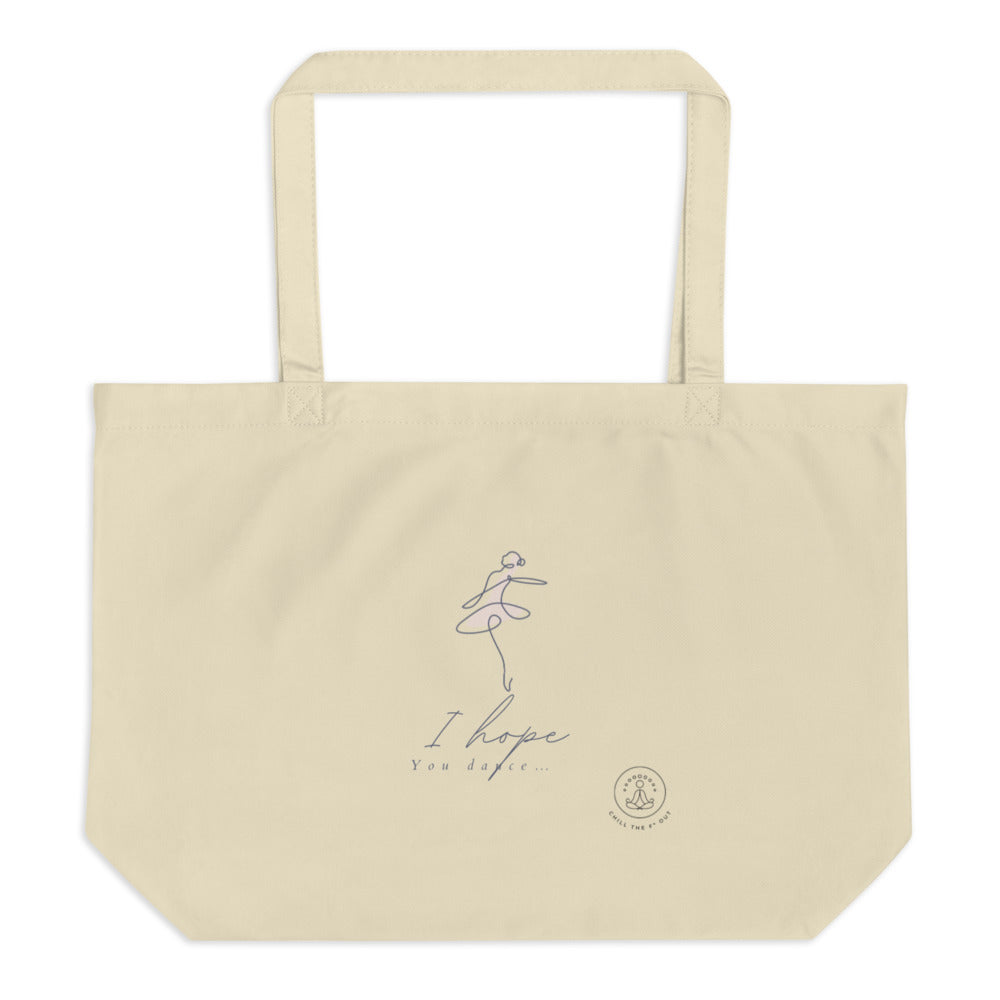 Large organic tote bag