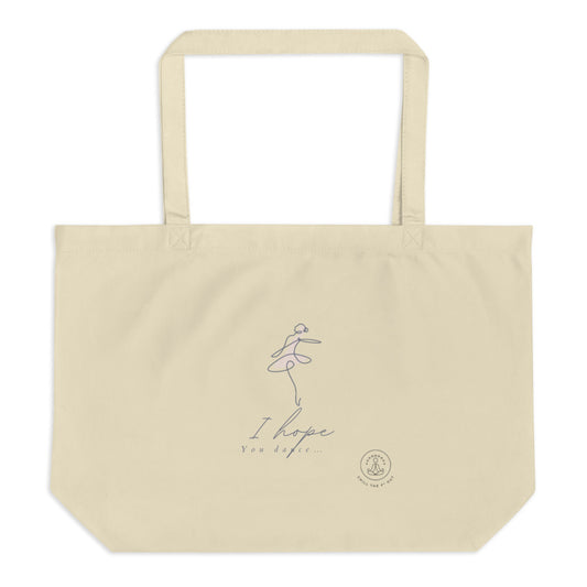 Large organic tote bag